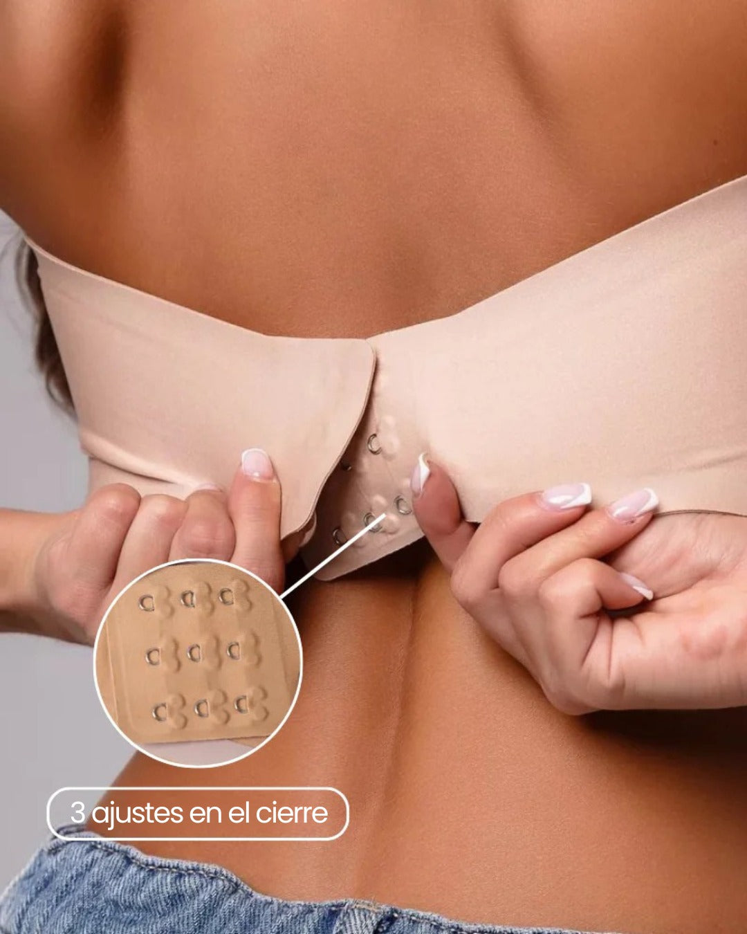 Brasier Stay-divine® Antideslizante sin tirantes sin costuras