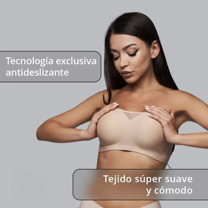 Brasier Stay-divine® Antideslizante sin tirantes sin costuras